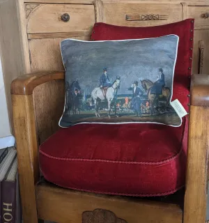 Munnings "Why weren't you out yesterday?" Cushion