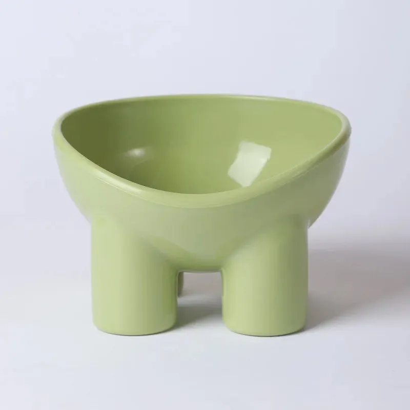 New Cat Dog Bowl High Foot Small Dog Bowl Neck Protector Pet Food Water Bowl Anti-tip Pet Feeding Dessert Snack Dish Accessories