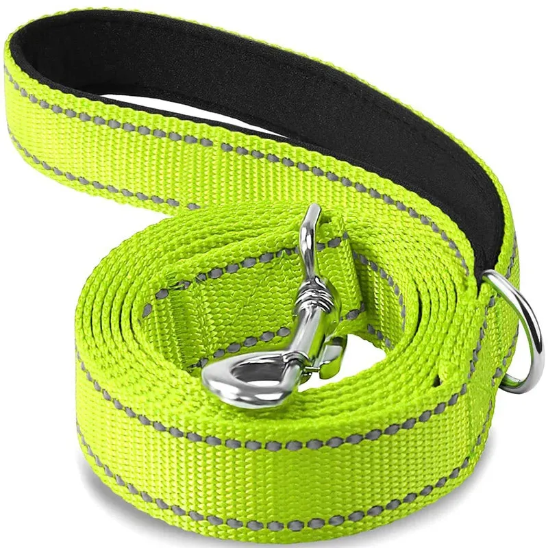 Night Reflection Dog Pet Towing Rope 1.2/1.5/1.8m Guard Rope Pet Walking Training Leash Cats Dogs Harness Collar Lead Strap