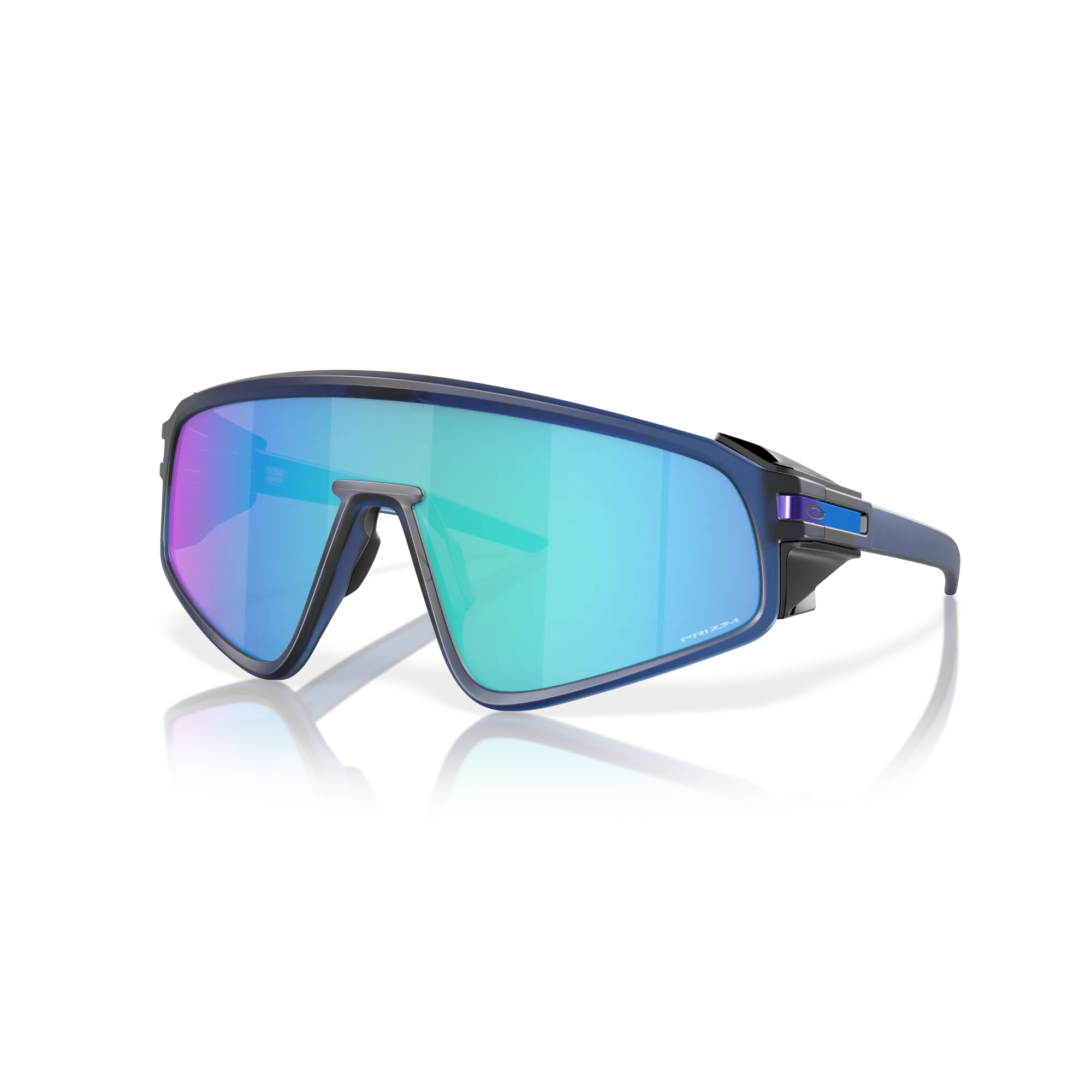 Oakley Latch Panel Prizm Sapphire Lenses, Matte Transparent Navy Frame