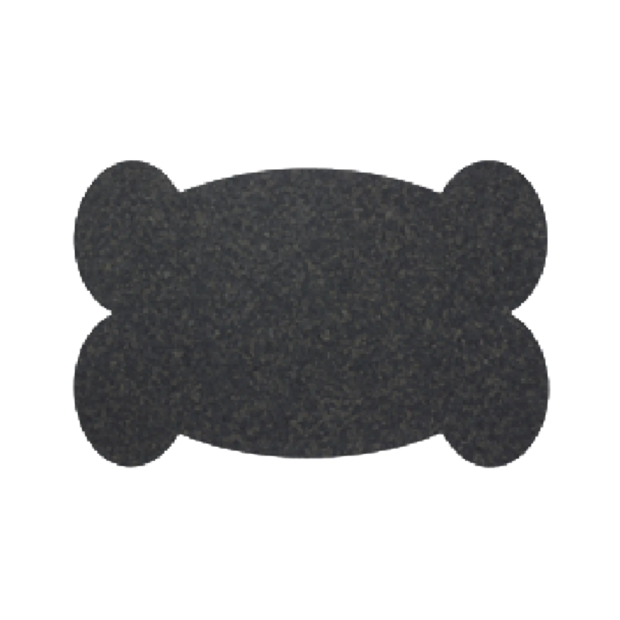 ORE Pet Recycled Rubber Black Big Bone Placemat