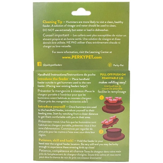 Perky-Pet Handheld & Tabletop Hummingbird Feeder 9100