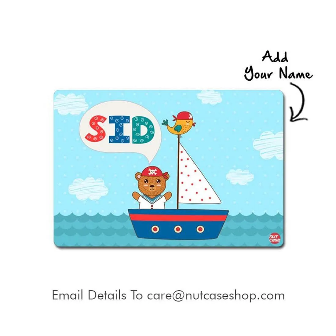 Personalised Tablemats Return Gifts for Birthday Party Boy - Ship & Bear