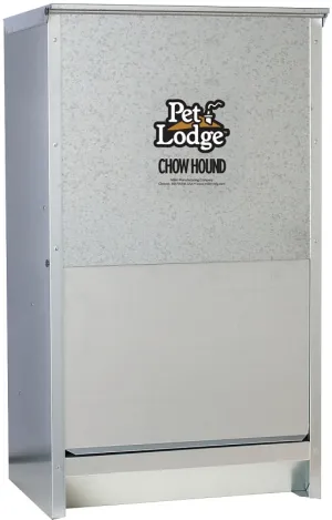 Pet Lodge CH50 Pet Feeder, 50 lb Volume, Galvanized Steel :EA: QUANTITY: 1