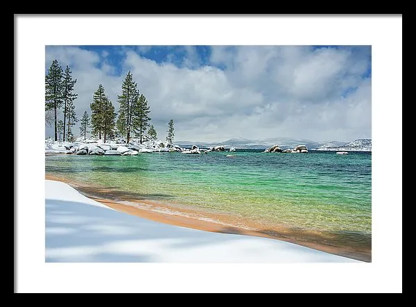 Pristine Shores By Brad Scott - Framed Print