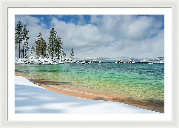 Pristine Shores By Brad Scott - Framed Print