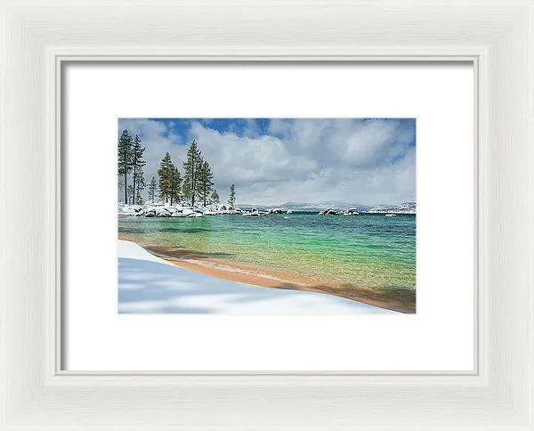 Pristine Shores By Brad Scott - Framed Print