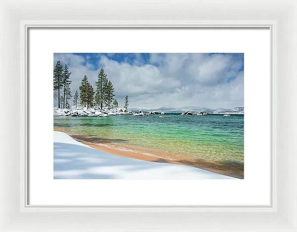 Pristine Shores By Brad Scott - Framed Print