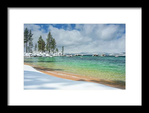 Pristine Shores By Brad Scott - Framed Print
