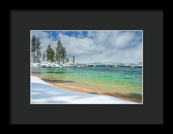 Pristine Shores By Brad Scott - Framed Print