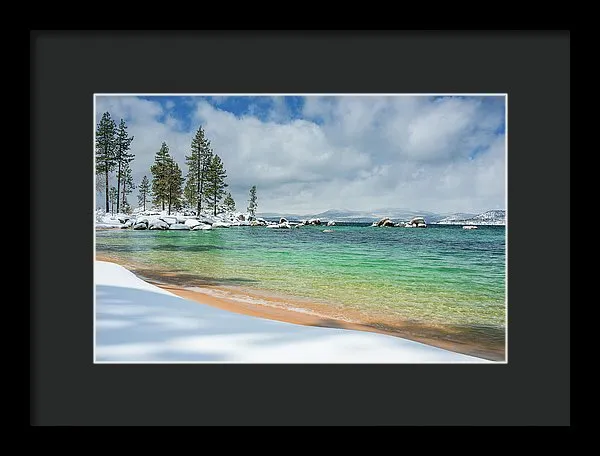 Pristine Shores By Brad Scott - Framed Print