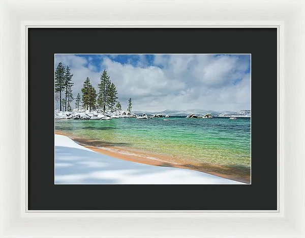 Pristine Shores By Brad Scott - Framed Print