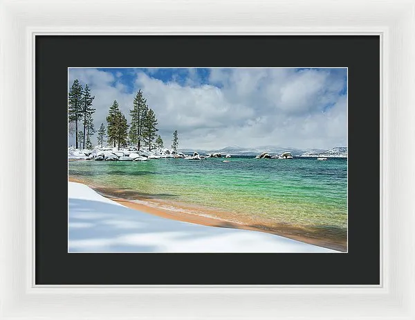 Pristine Shores By Brad Scott - Framed Print