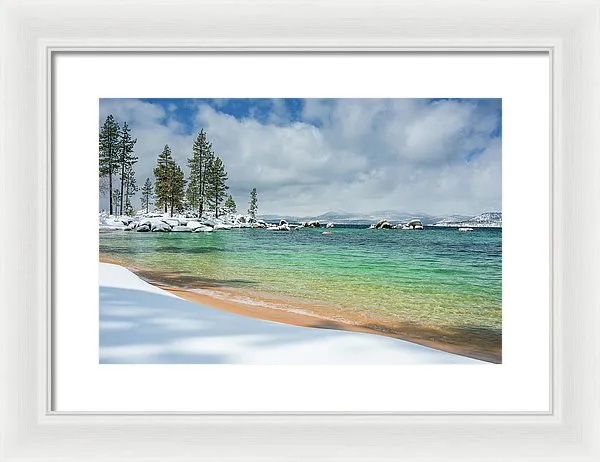 Pristine Shores By Brad Scott - Framed Print