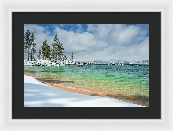 Pristine Shores By Brad Scott - Framed Print