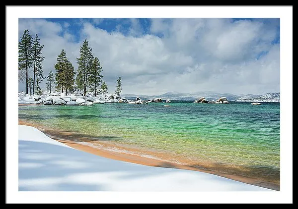 Pristine Shores By Brad Scott - Framed Print