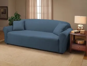 Royal Blue Jersey Loveseat Stretch Slipcover