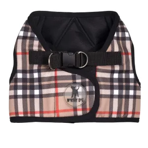 Sidekick Harness | Bias Plaid Tan