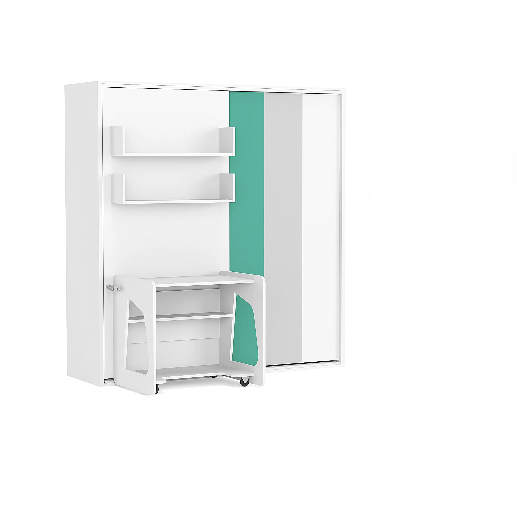 Spazio Studio Study Single Wall Bed