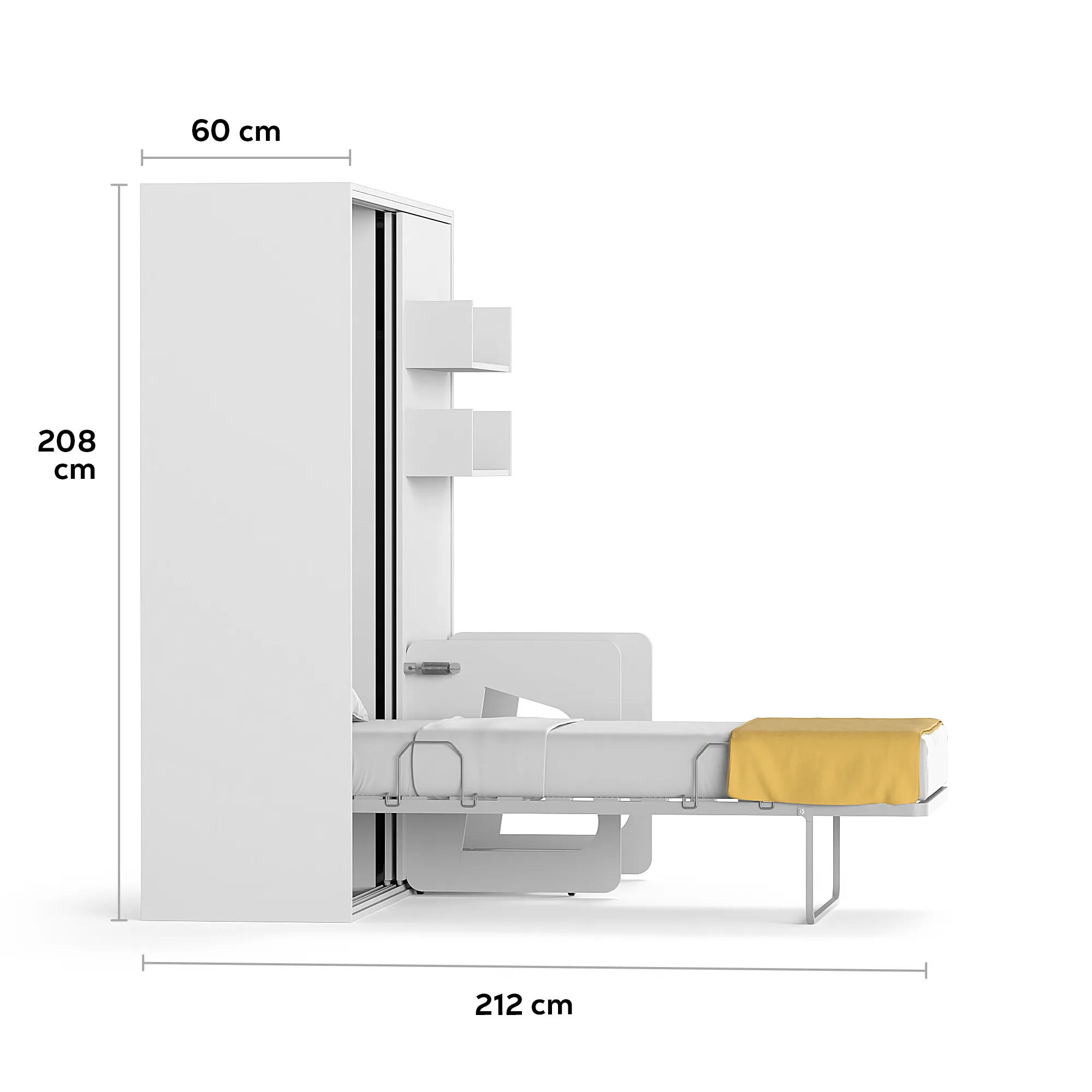 Spazio Studio Study Single Wall Bed