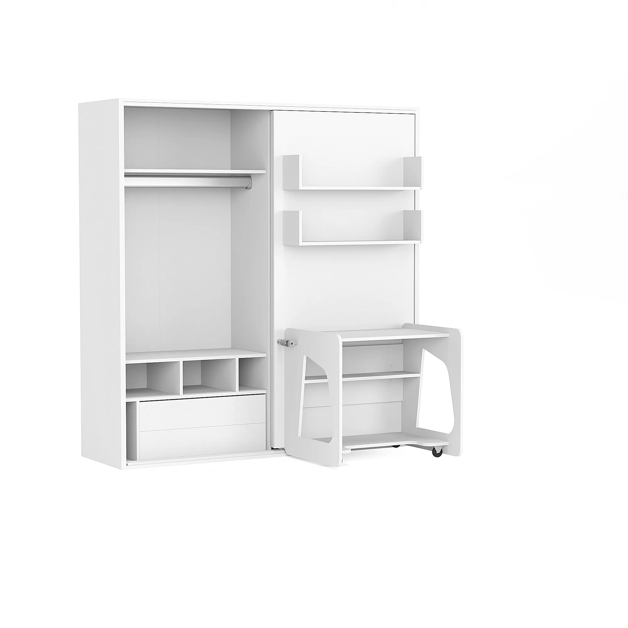 Spazio Studio Study Single Wall Bed