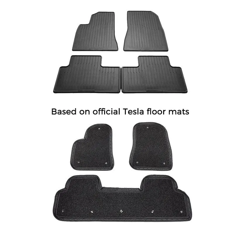 TAPTES All-Weather Interior Floor Mats Set for Tesla Model 3, HOT