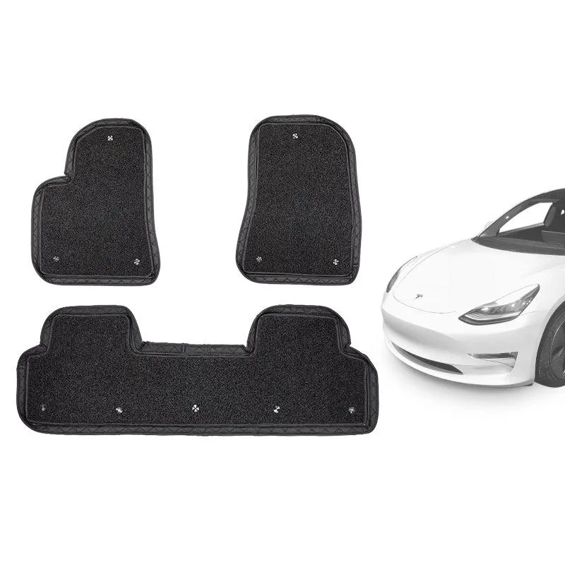 TAPTES All-Weather Interior Floor Mats Set for Tesla Model 3, HOT