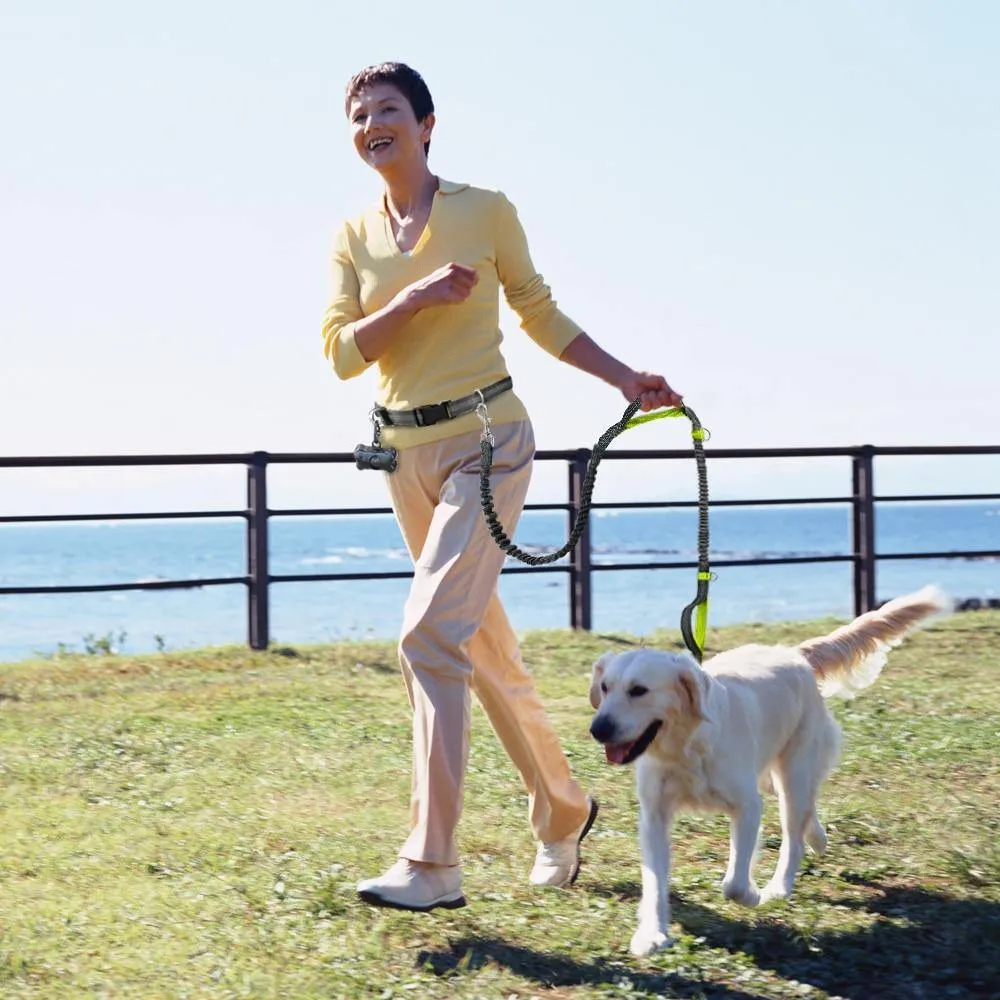 Ultimate Control: Hands-Free Leash with Dual Handle Pet Leads!
